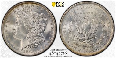 1883-O $1 MS66