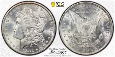 1882-CC $1 MS62