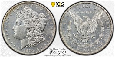 1901-S $1 AU55