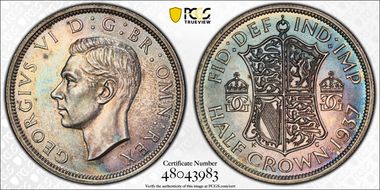 1937 1/2 Cr S-4080 PR62