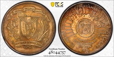 1974 Peso Caribbean Games KM-35 MS66