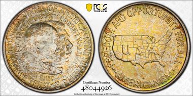 1953-D 50C Washington-Carver MS67