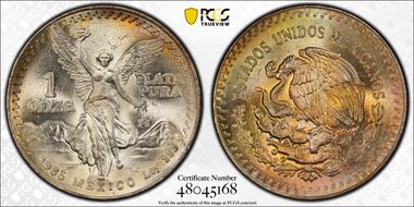 1985-Mo Onza Libertad Ag MS67