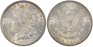 1878 7TF $1 R79 VAM 224 - 168 Reeds AU58