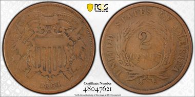 1864 2C Small Motto G6BN