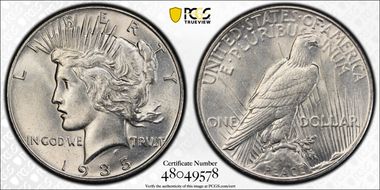 1935 $1 MS63