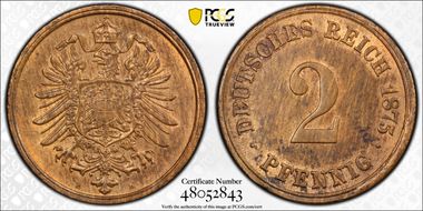 1875-H 2 Pfg J-2 MS63RB