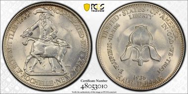 1938 50C New Rochelle MS65