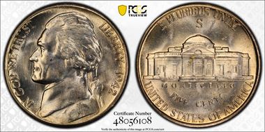 1942-S/S 5C RPM, FS-501 MS66