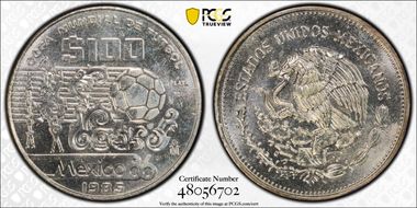 1985-Mo 100 P World Cup KM-499 MS66