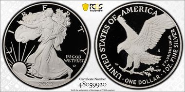 2023-S $1 Silver Eagle First Strike PR70DCAM