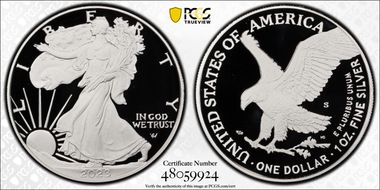 2023-S $1 Silver Eagle First Strike PR70DCAM