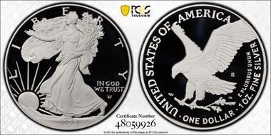 2023-S $1 Silver Eagle First Strike PR70DCAM