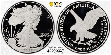 2023-S $1 Silver Eagle First Strike PR70DCAM