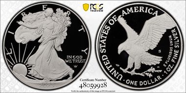 2023-S $1 Silver Eagle First Strike PR70DCAM