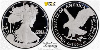 2023-S $1 Silver Eagle First Strike PR70DCAM
