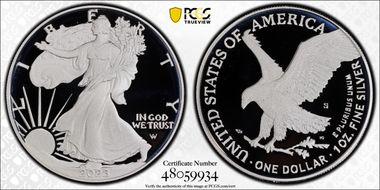 2023-S $1 Silver Eagle First Strike PR70DCAM