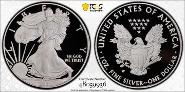 2010-W $1 Silver Eagle PR70DCAM