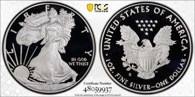 2020-S $1 Silver Eagle PR69DCAM