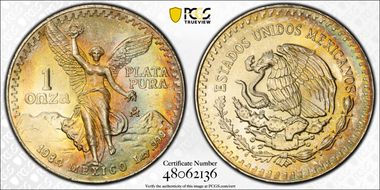 1984-Mo Onza Libertad Ag MS65