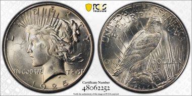 1925-S $1 MS63