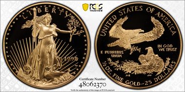 1998-W $25 Gold Eagle PR69DCAM