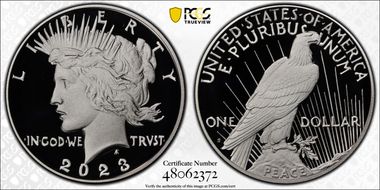 2023-S $1 Peace Dollar PR70DCAM