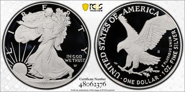 2023-S $1 Silver Eagle First Strike PR70DCAM