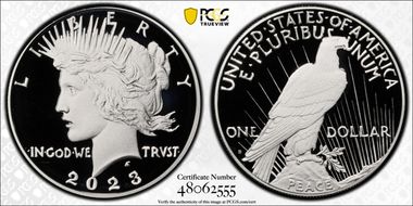 2023-S $1 Peace Dollar First Strike PR70DCAM
