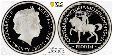 1998 20C 1934-35 Florin Silver PR70DCAM