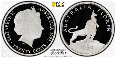 1998 20C 1954 Florin Silver PR69DCAM