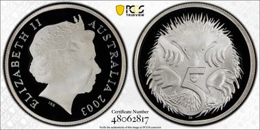 2003 5C Silver PR70DCAM