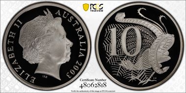 2003 10C Silver PR70DCAM