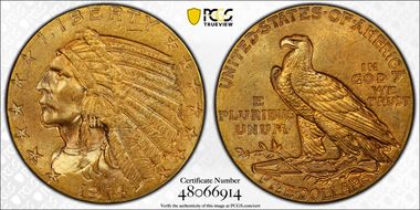 1914 $5 MS63