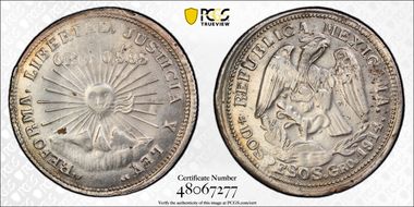 1914-GRO 2 Peso KM-643 MS62