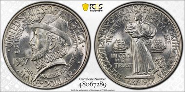 1937 50C Roanoke MS64