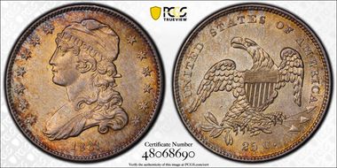 1831 25C Small Letters MS62