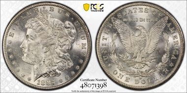 1887-S $1 MS62