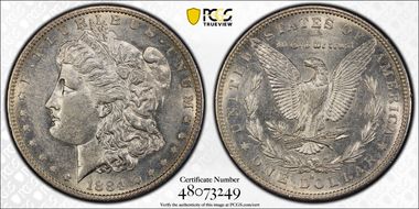 1884-S $1 AU55