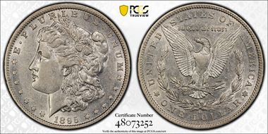 1895-O $1 AU50