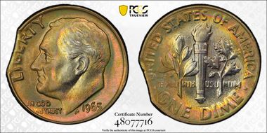 1965 10C MS64