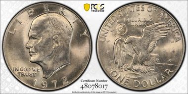 1972-D $1 MS63
