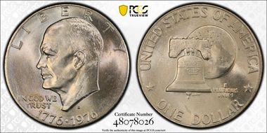 1976-D $1 Type 2 MS65