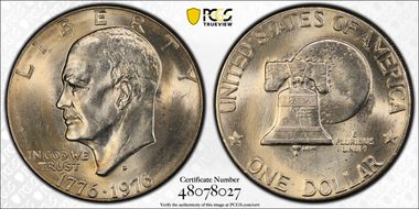 1976-D $1 Type 2 MS65