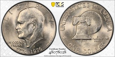 1976-D $1 Type 2 MS62