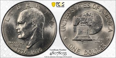 1976-D $1 Type 2 MS64