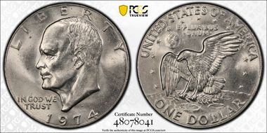 1974-D $1 MS65