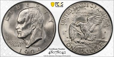 1974-D $1 MS65