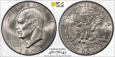 1974-D $1 MS64