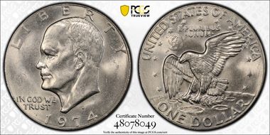 1974-D $1 MS63